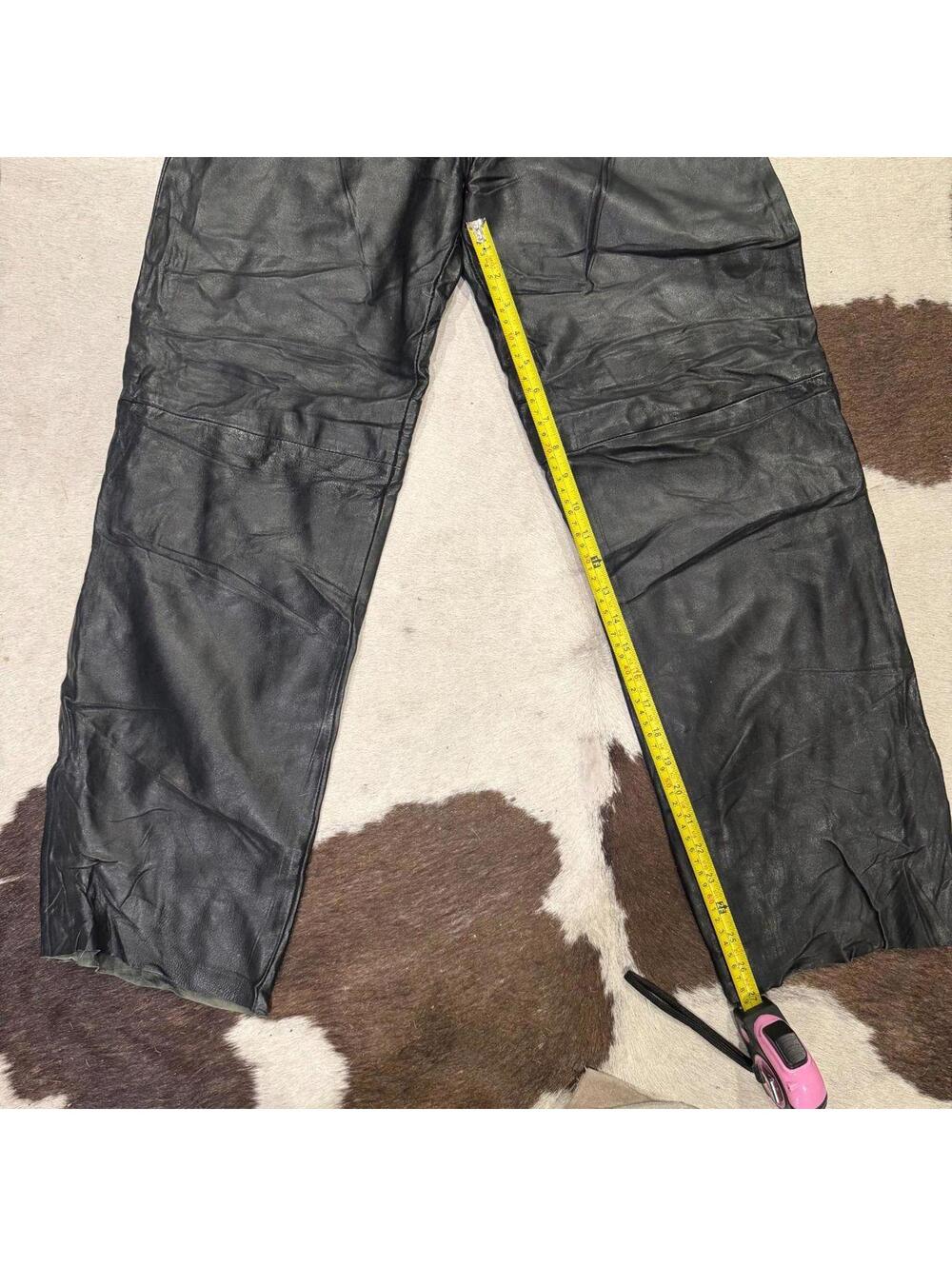 Vintage Unbranded Leather Pants View 4